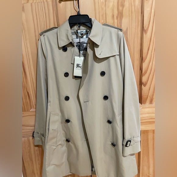 Burberry Modern Fit Trench Coat Size US 8 - Picture 7 of 9